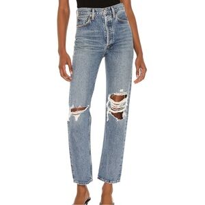 Agolde 90’s pinch waist ripped jeans